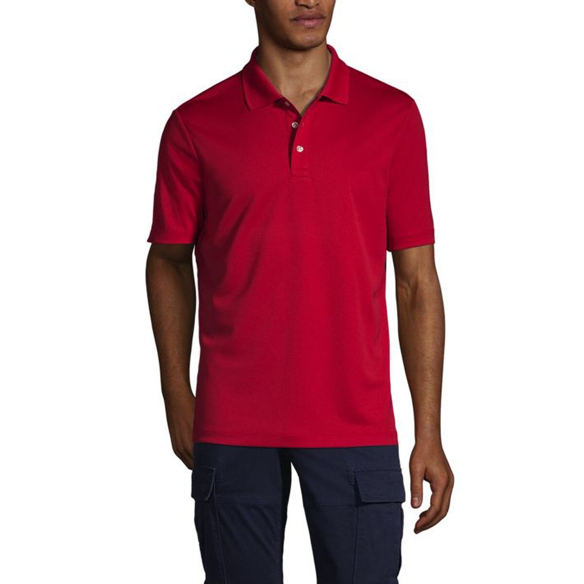 [34] Lands End Unisex Active Polo Shirt